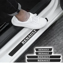 Накладка на порог двери автомобиля, Накладка на порог, добро пожаловать, Накладка на порог педали для Renault koleos duster megane 2 clio, защитная наклейка из углеродного волокна