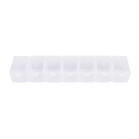 Pill Box Organizer For 7 Day Morning Noon Night Medicine Box Dispenser Splitter Pill Container