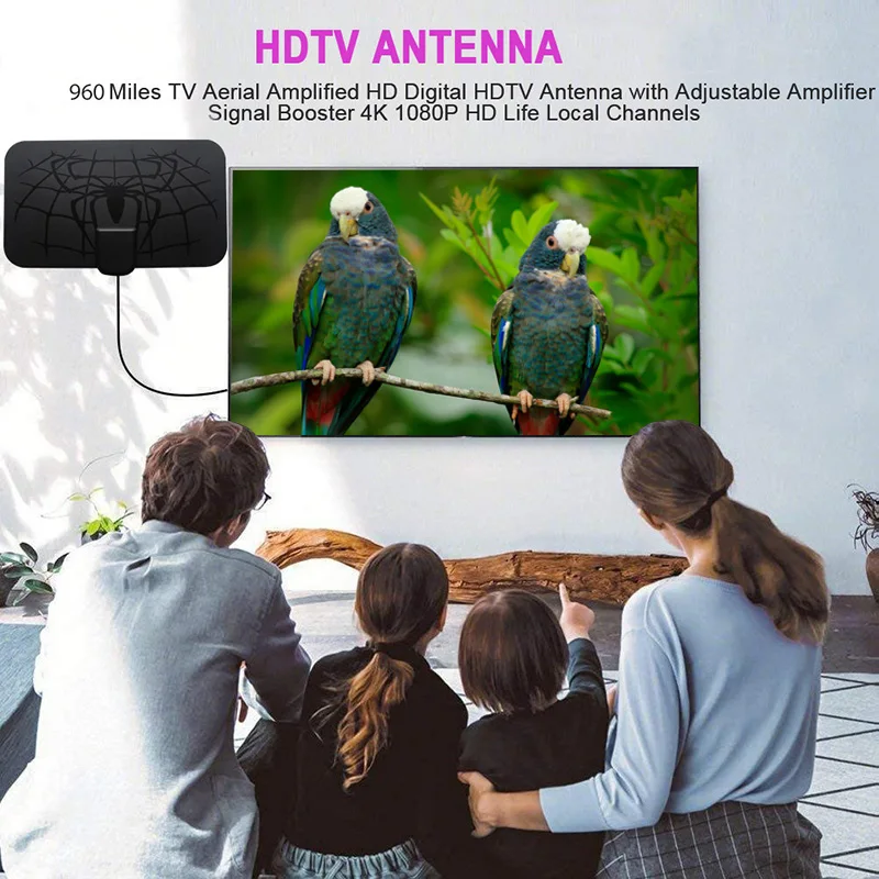 DVB-T2 HD tv внутренняя 960 КМ Цифровая антенна ТВ усилитель сигнала усилитель антенны ясный спутниковый ресивер ND998