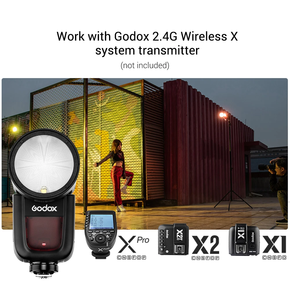 Godox V1P Камера Вспышка Speedlite+ AK-R1 Карманный Фонарик Аксессуары головка набора флэш-память для PENTAX 645Z K-3II K-1 K-50 K-S2 K70