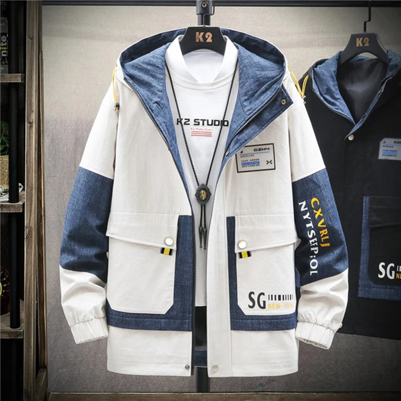 2020 spring autumn new jacket men's jacket Korean trend ins handsome wild jacket tide brand men's parka DS001 2020 spring autumn new jacket men's jacket Korean trend ins handsome wild jacket tide brand men's parka DS001