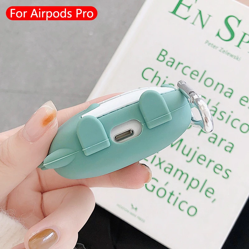 Милые Мультяшные беспроводные bluetooth-наушники для airpods pro Чехол защитный чехол Apple Airpods Pro гарнитура силиконовый мягкий чехол s