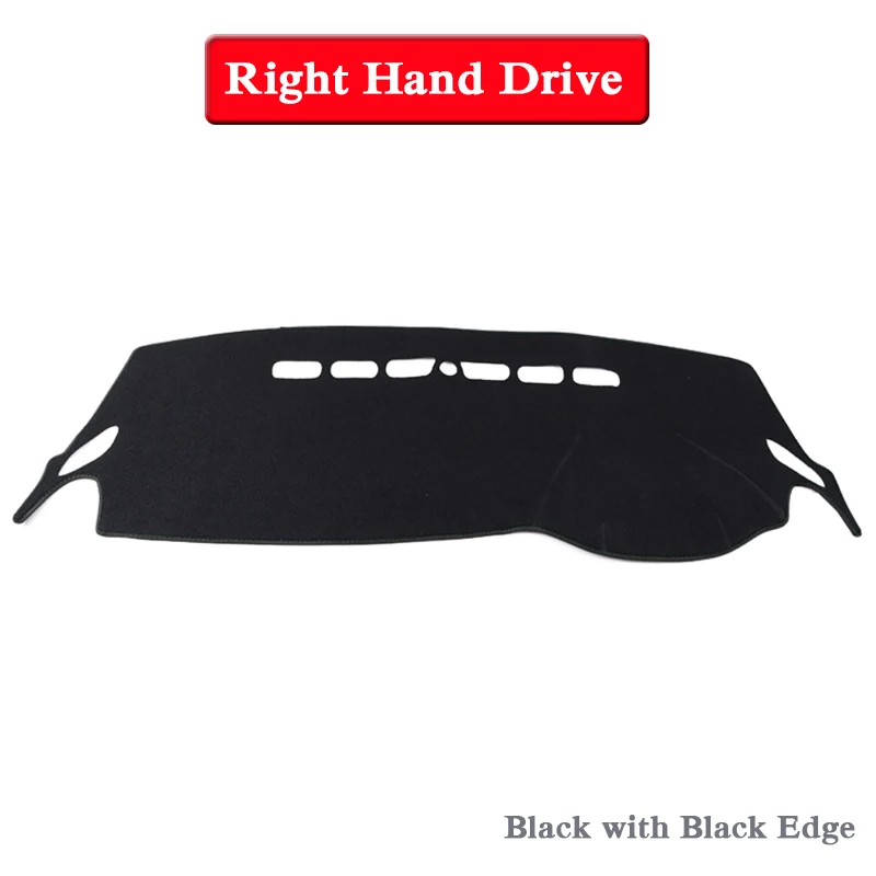 Black Black RHD Автомобильный Стайлинг приборной панели Избегайте Light Pad Инструмент крышка платформы коврик Роза для MG MG6-Настоящее LHD и RHD внутренний анти-коврик - Название цвета: Black Black RHD