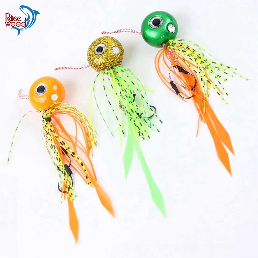 RoseWood 1pc 95g Saltwater Metal Jig Head Slow Jigging Fishing Lure Trolling Surf Artificial Hard Bait Lead Tackle | Спорт и
