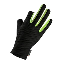 Men Fashion Winter Gloves Anti-skid Sunshade Stretch Breathable Ice Silk 2 Cut Finger Gloves Mittens