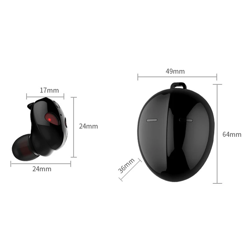Невидимые Bluetooth наушники 5,0 Tws мини беспроводные наушники стерео глубокий бас гарнитура с зарядным устройством Портативный