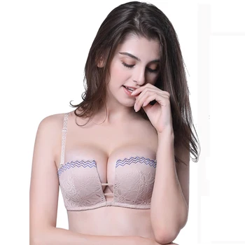

Elovegirl Women's Underwire Bra Seamless Lingerie Breathable Soft Cup Comfortable Underwear Fashionable Push Up Bra In 4 Color