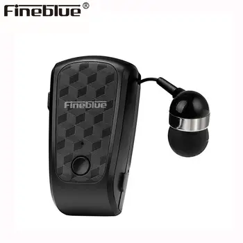 

Fineblue FQ-10 Bluetooth 5.0 Headphone Wireless Earphone Retractable Earbud Clip-on Headset Hands-free Microphone for Music GT