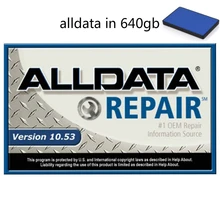 2021 Alldata oto tamir yazılımı 10.53v tüm veri yazılımı teknik destek ile otomotiv otomobil ve kamyon 640gb Hdd
