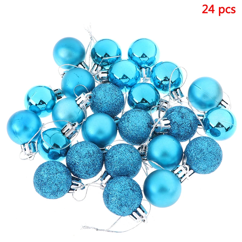 24pcs Christmas Ball Ornaments For Christmas Tree Decoration Pink White Balls For Xmas Holiday Wedding Home Party Decoration