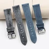 Onthelevel Leather Watch Band Strap 18 19 20 22mm Gray Blue Brown Man Replacement Belt Watchband Accessories #E ► Photo 2/6