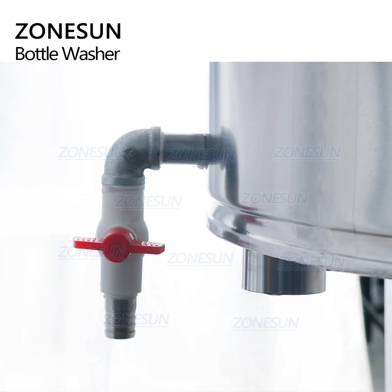 ZONESUN ZS-WB32 Washing Machines Adjustable External Bottle Flushing Semi-automatic Milk wine Juice Bottles Rinsing Machine