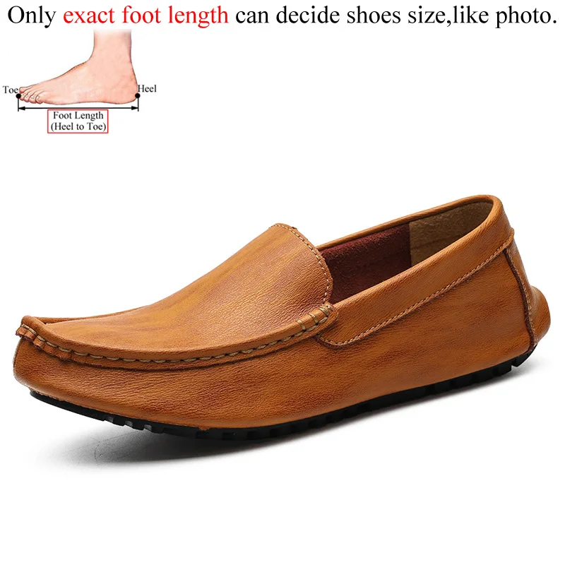 Yellow brown(1) Повседневные мужские лоферы из натуральной кожи; сезон осень; chaussure homme Mocasines Hombre; мокасины; Лоферы для вождения - Цвет: Yellow brown(1)