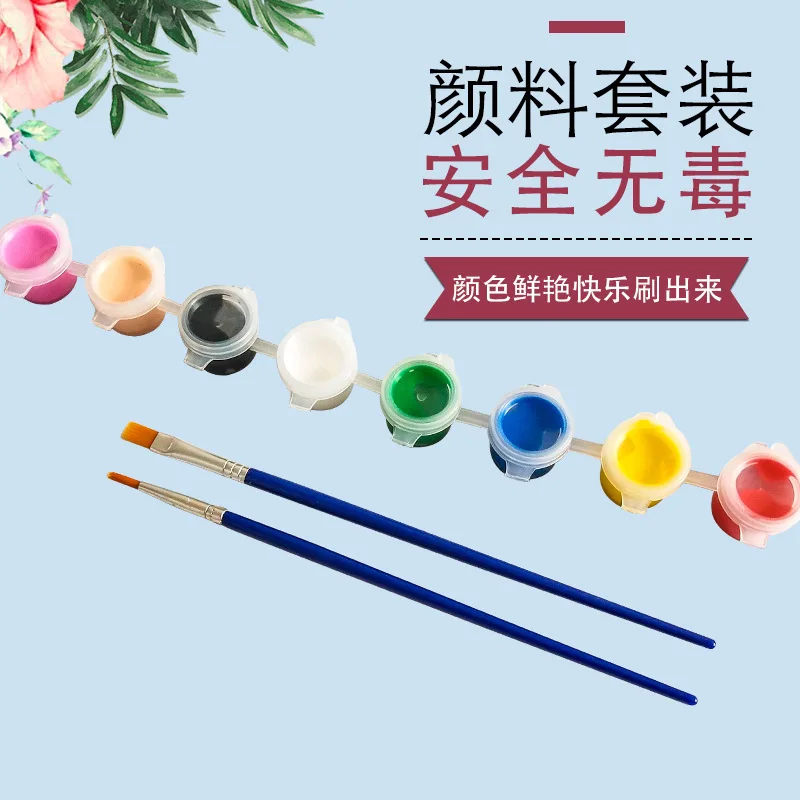 

8-Color One-piece Environmentally Friendly Acrylic Paint Painting Pigment Gypsum Doll Graffiti Color Graffiti Pigment