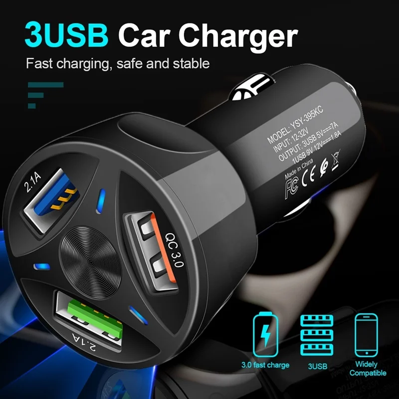 Tongdaytech автомобильное зарядное устройство USB Quick Charge 4,0 3,0 для Iphone X 8, быстрое зарядное устройство для телефона, автомобильное зарядное устройство для samsung S10 S8 Carregador