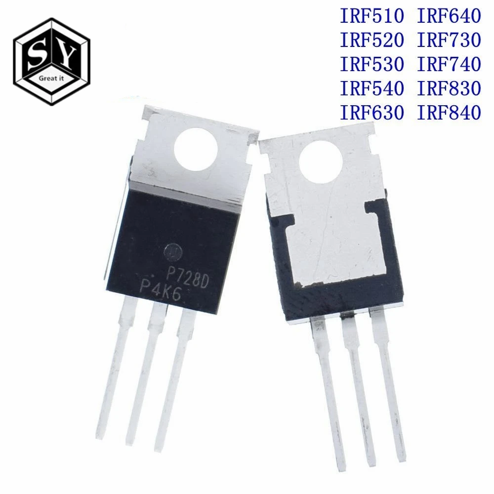 ТРАНЗИСТОР IRF510 IRF520 IRF530 IRF540 IRF630 IRF640 IRF730 IRF740 IRF830 IRF840 TO 220 TO220 10 шт.|Интегральные схемы|