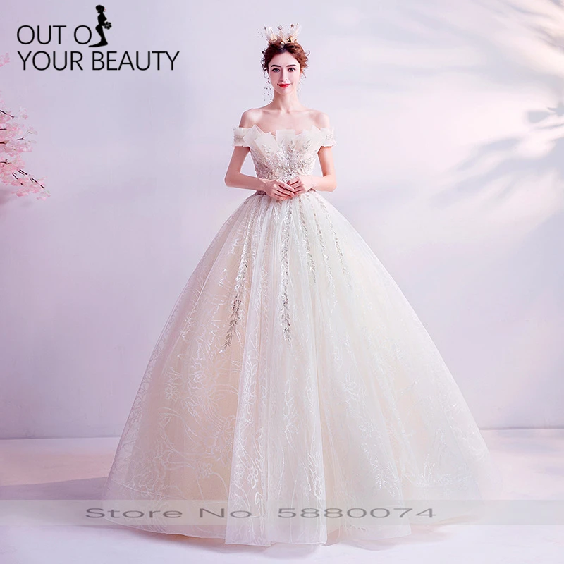 

2020 New High-end Elegant Evening Dress Rose Gold Sexy Off The Shoulder Slim Sequins Long Style Annual Meeting Dress
