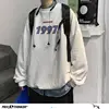 Privathinker de los hombres de la primavera Casual sudaderas Harajuku 1997 impreso hombres de sudaderas con capucha 2022 hombre coreano Casual suelto jerseys ► Foto 3/6