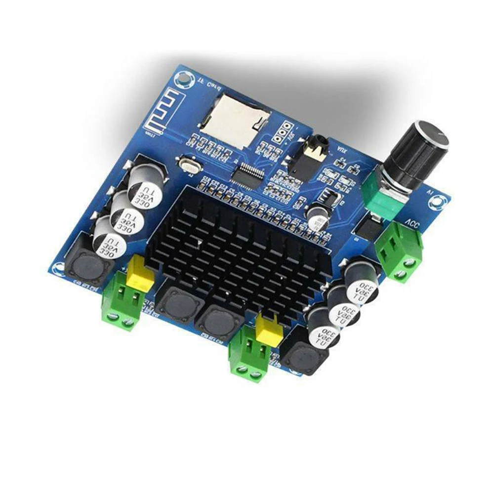 1 шт. XH-A105 Bluetooth 5,0 TDA7498 цифровой усилитель плата 2x100 Вт стерео аудио усилитель модуль Поддержка TF карты AUX