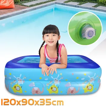 

Children's Inflatable Pool Bathing Tub Baby Home Use Baby Paddling Pool Inflatable Square Swimming Pool Kids Inflatable Pool
