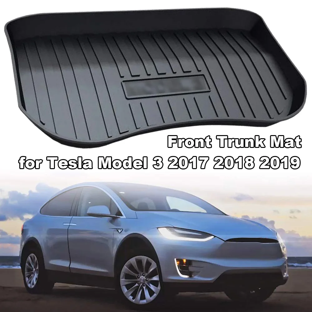 

1pcs Trunk mat Auto TPO Accessories For Tesla model 3 2017-2019 Pad Tray