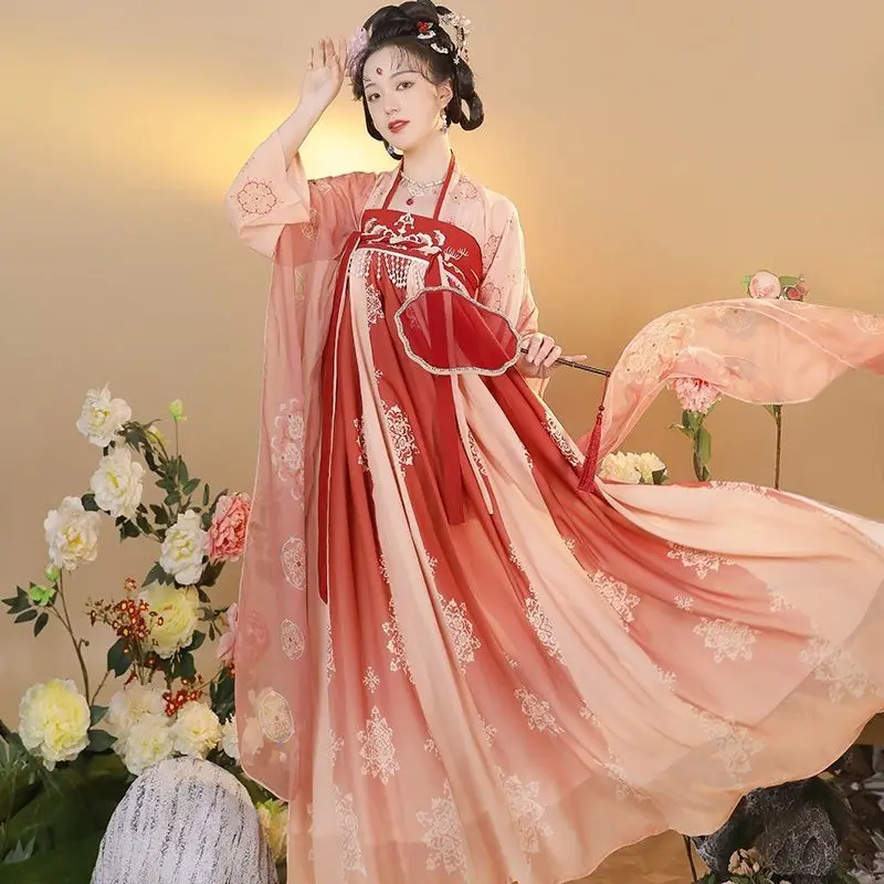 

Yuanshan E Dai Hanfu Women's Breast Length Ru Skirt Ancient Chinese Style Cabbage Spring and Summer Style