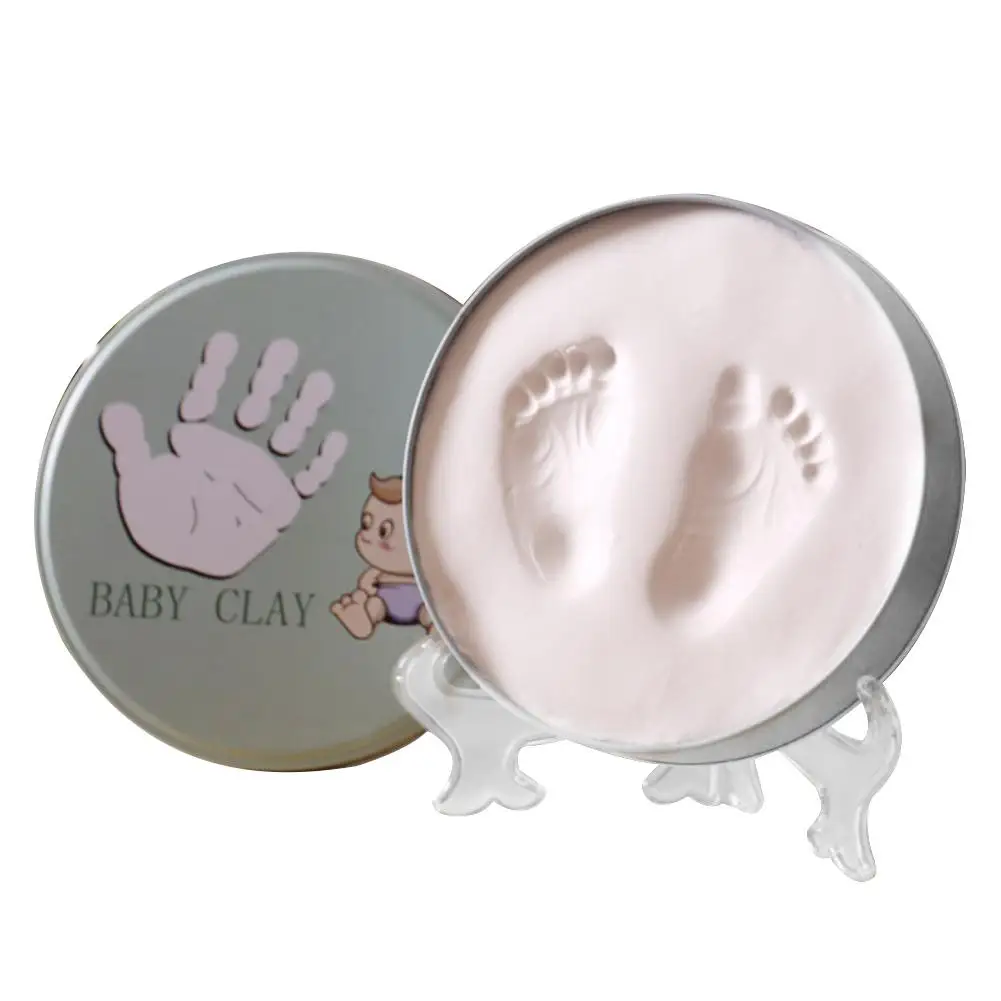  NewCute Baby Frame DIY Handprint Imprint Air Drying Soft Clay Footprint Kids Casting Parent-child H