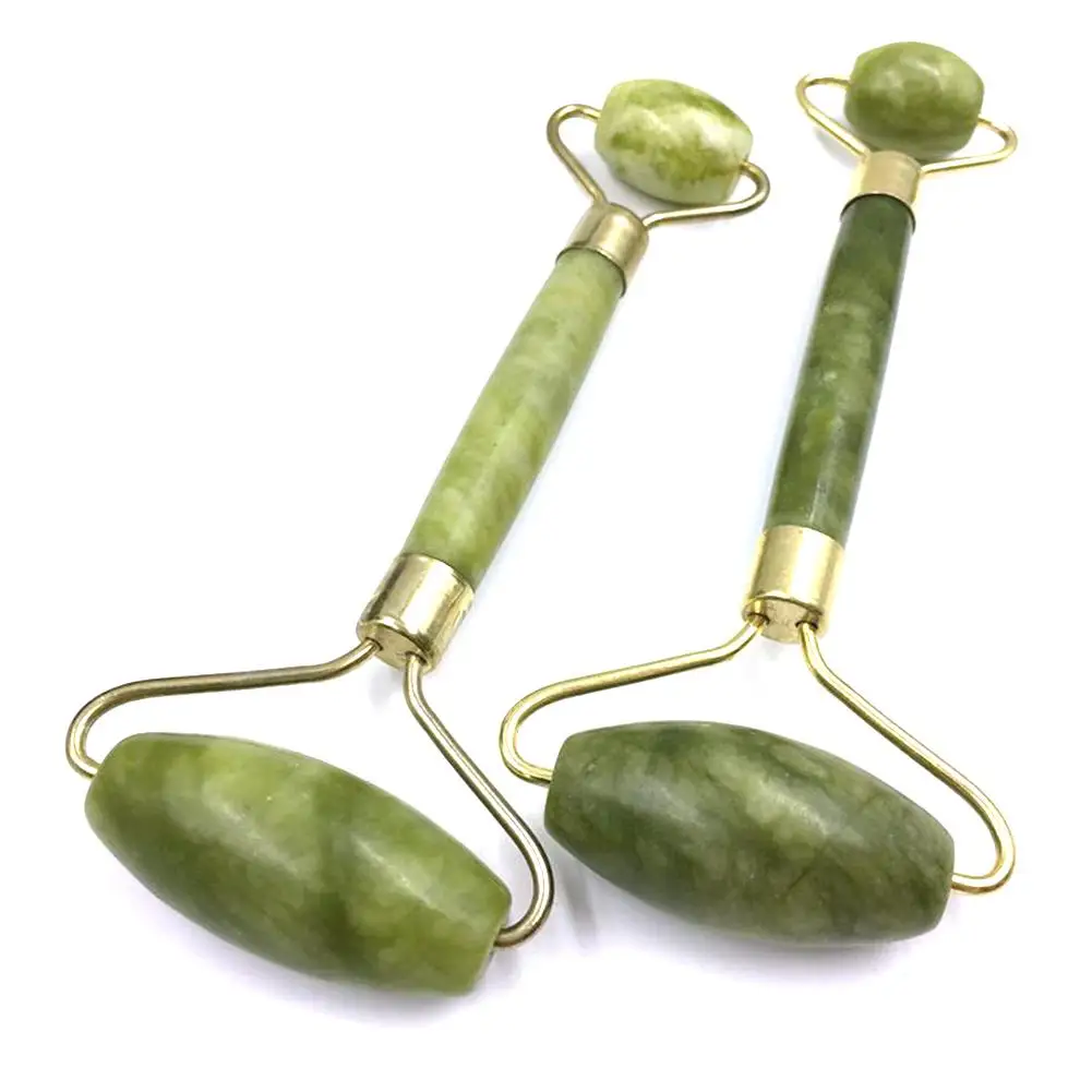 

Facial Massage Tool Jade Roller Double Heads Jade Stone Face Lift Hands Body Skin Relaxation Slimming Beauty Skin Care Tool