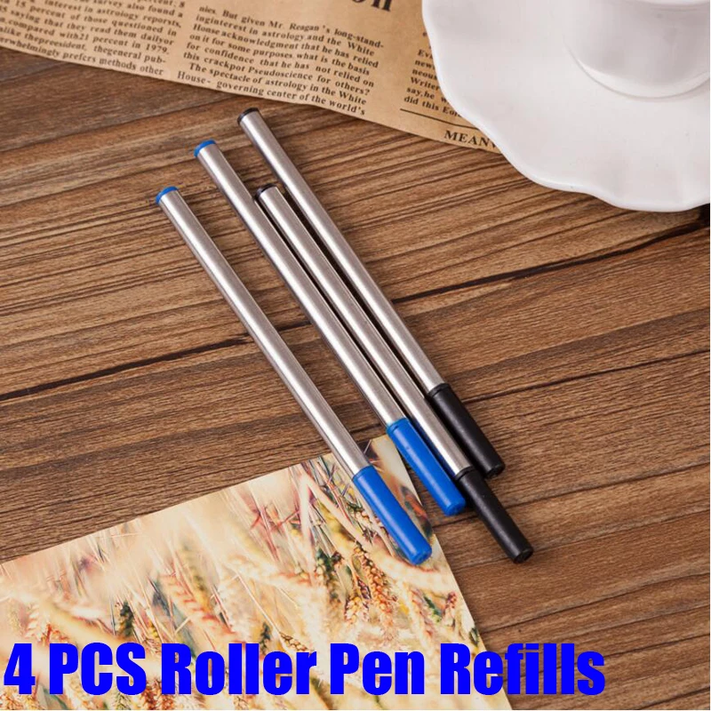 Новое поступление, ручка Hero Brnd, металлическая шариковая ручка, роскошная, деловая, для письма, подарок, ручка для подписи, купить, 2 ручки, отправить подарок - Цвет: 4 Roller Refills