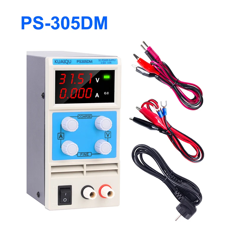 

PS305DM Adjustable Power Digital Display DC Voltage Regulator Switch Laboratory Bench Power Supply 30V 10A 5A Current Stabilizer