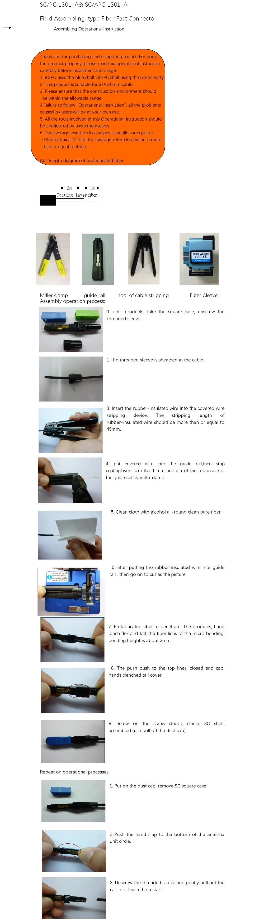SC Connector Operation Manual