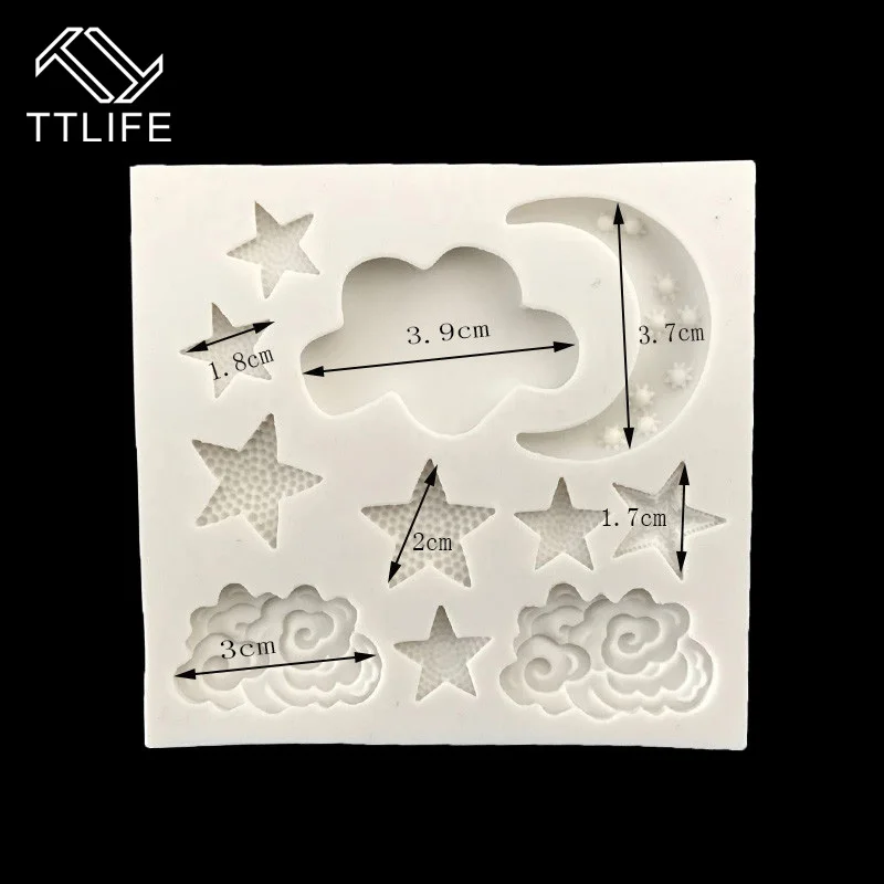 TTLIFE 2018 Новинка Луна звезды облака силиконовая форма Кухонные гаджеты домашний