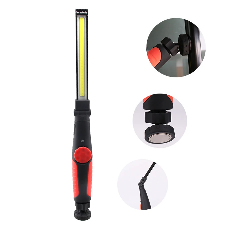 

Protable Garage Working Light Multifunction Rechargeable COB LED Slim Work Light Lamp Flashlight Worklight Outdoor