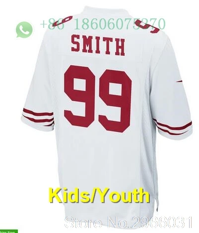 for kids youth San Francisco A+ качественная Детская Молодежная Джерси 16 Joe Монтана Carlos Hyde NaVorro Bowman Jimmy Garoppolo Джерси - Цвет: for kids youth