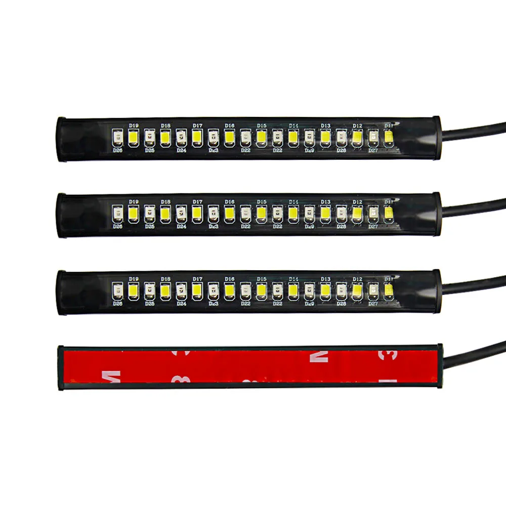 Kongyide автомобильный Светильник Универсальный гибкий 18 светодиодный Мотоцикл ATV задний тормоз Стоп сигнал поворота полосы светильник светодиодный автомобильный светильник s внешний вид