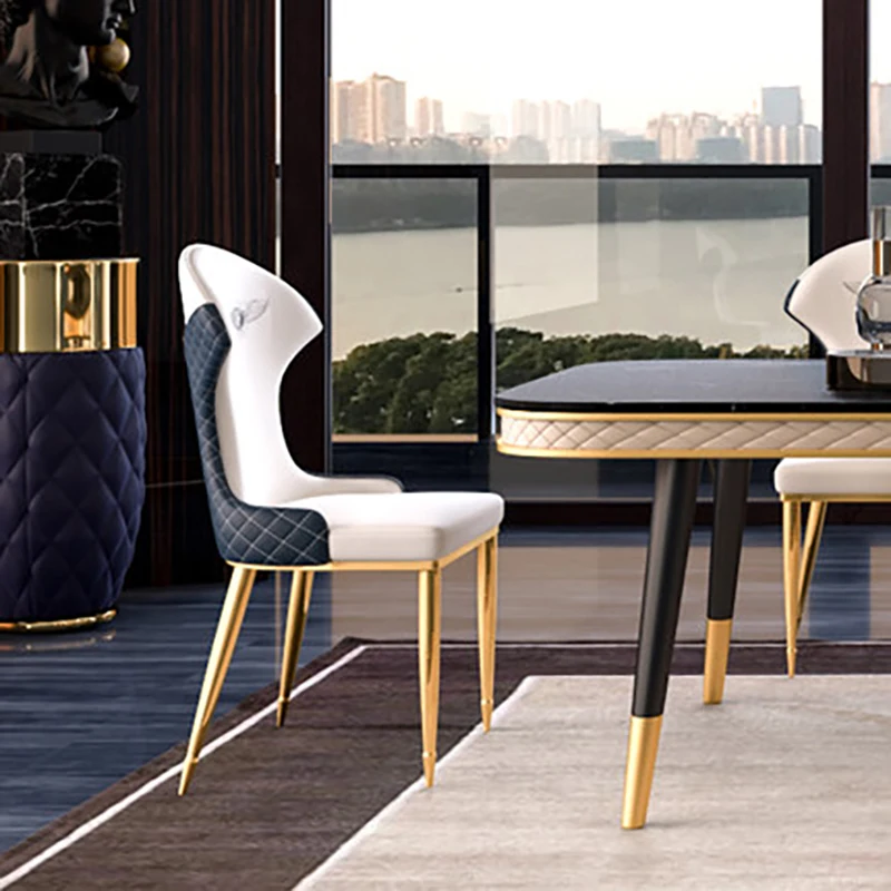 

Light luxury ins net red creative dining modern minimalist home Nordic restaurant personality chair back stool leisure