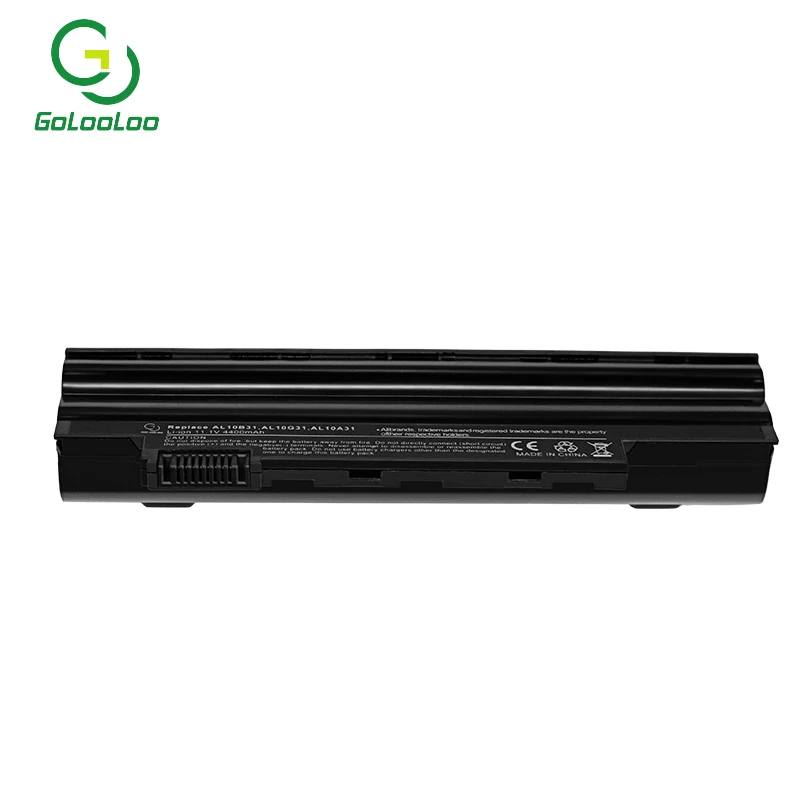 Аккумулятор Golooloo для ноутбуков Acer AL10B31 AL10A31 ICR17/65 4400 мАч Aspire One 522 722 AOD255 AOD260 D260