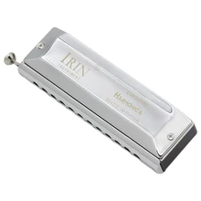 IRin 12 отверстий 48 тон губная гармоника Хроматическая арфа металлическая доска Смола медное покрытие деревянные духовые инструменты с Чехол