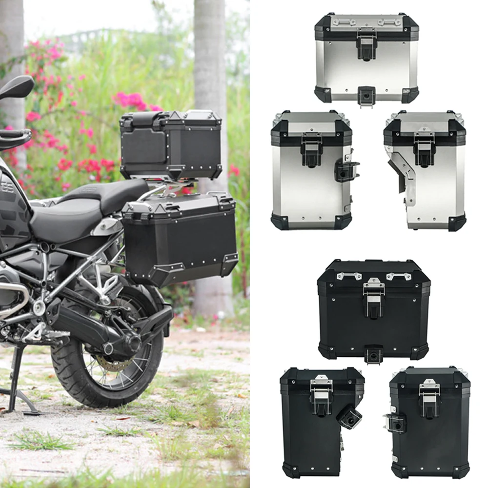 

For BMW R1200GS ADV R 1200 R1200 GS R1200GSA LC Adventure 2013-2019 Motorcycle Saddlebag Panniers Top case Box Aluminum Luggage