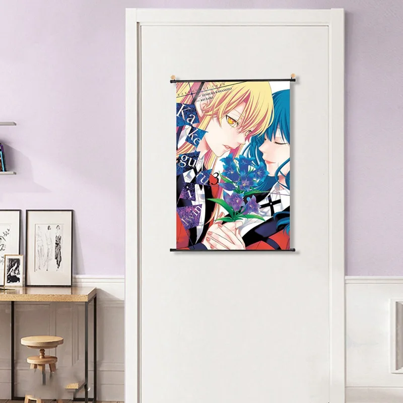 Новый Kakegurui аниме постер на заказ холст художественная отделочная ткань для дома