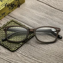 Ahora имитация очки для чтения в деревянной оправе для женщин и мужчин прозрачные линзы Prebyopia очки+ 1.0to+ 4,0 унисекс