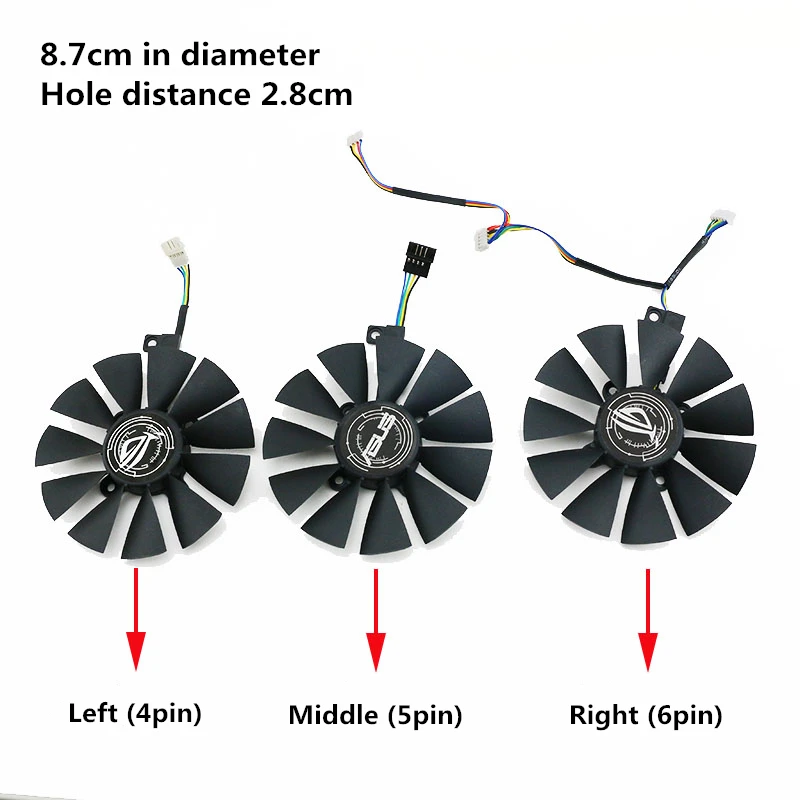 

New original is suitable for RX580/480/GTX1080Ti/1080/1070Ti/1070/1060 graphics card cooling fan
