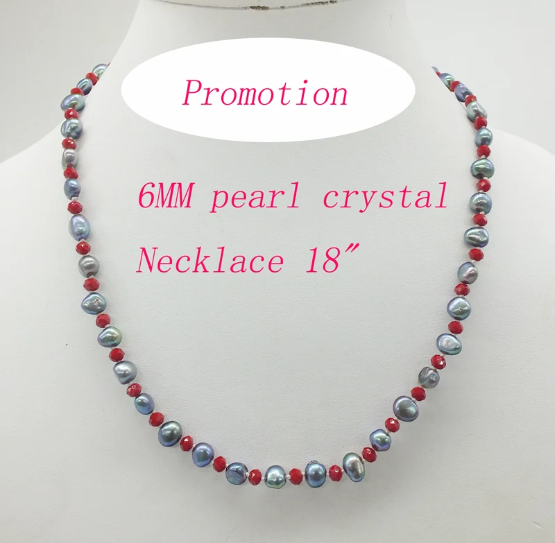 Последний! Очень классическое натуральное жемчужное/коралловое ожерелье 23" - Окраска металла: Promotion