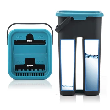 

Hot New Product Flat Mop And Bucket Hands Free Floor Cleaning Mop Microfiber Mop Pad Wet And Dry Use On Hardwood Laminate Mop