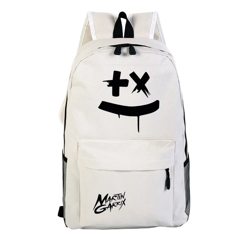 Школьная сумка, хлопок, конфеты, электронная музыка, диджейский стиль, рюкзак, школьный ранец, мужская и женская сумка, много карманов, большая сумка, модный принт - Цвет: Beige