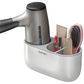 

Bathroom Storage Rack Wall Mounted Hair Dryer Hanging Rack With Organizer Platform Washroom Storage Rack for Bathroom Barbershop