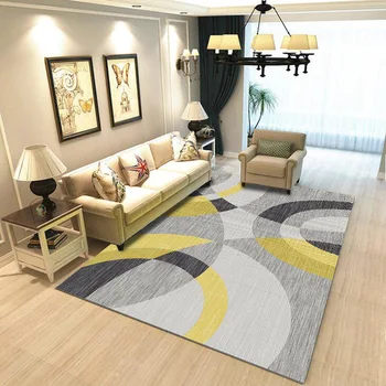 

Modern Art Office Japanese Cover Carpets Waterproof For Living Room Black And White Fabric Patterned Colourful Home Decor Rugs
