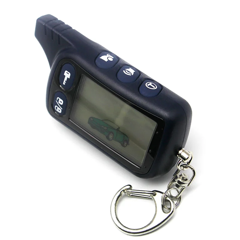 new Tomahawk TZ9010 LCD Remote Controller Keychain,TZ-9010 Key Chain Fob for Vehicle Security 2-Way Car Alarm System TZ 9010