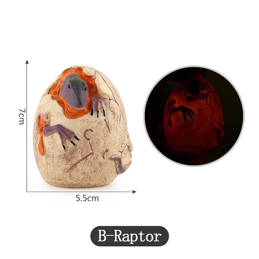 Новинка, имитирующий светящийся светильник в виде динозавра, яйца, модель, детские игрушки, подарок, имитирующий светящийся светильник в виде динозавра, яйца, модель, Детская модель - Цвет: E