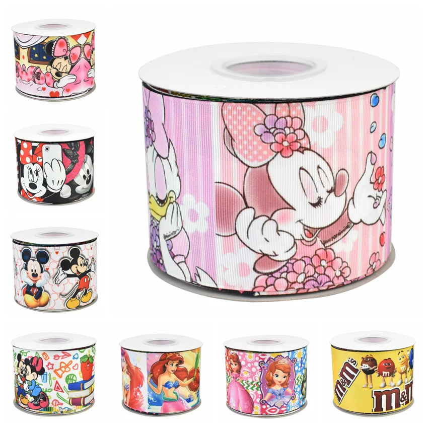 

HSDRibbon 16MM 22MM 38MM 75MM Custom printed hsd-design HT Grosgrain Ribbon 50Yards/Roll